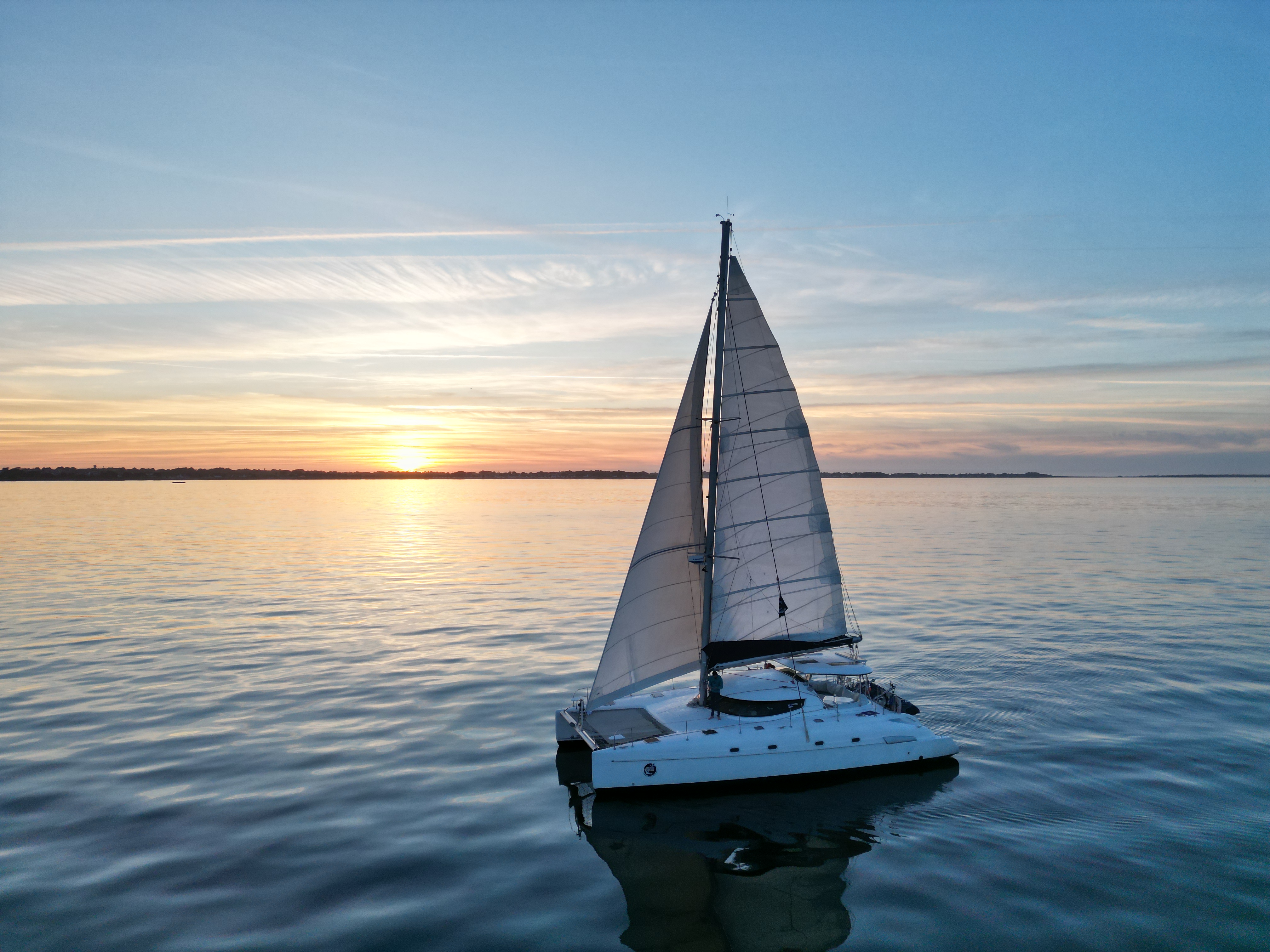 Sunset Quiberon en catamaran 